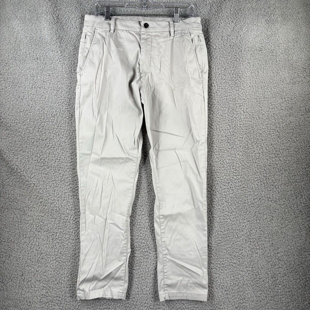 Birddogs Pants Mens 32x30 Gray Chino Khakis Casual Athleisure Golf Outdoor Boom